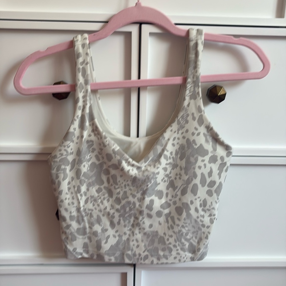 Lululemon Align Tank Cheetah Camo Antique White Multi size 6 - Picture 2 of 6